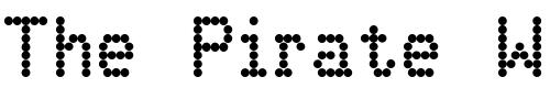 Font : DotMatrix-OneRegular 2 Custom Text : The Pirate Way Test your own text here Click to download or to view this font on a tshirt that can be custom printed in Bali